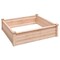 Raised Garden Bed Planter Box 3.3 ft Solid Fir Wood for Vegetables